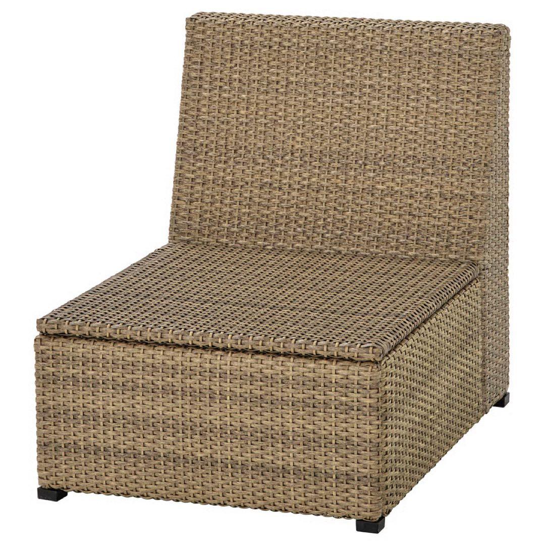屋外　二人掛けソファ クッションとカバー付き IKEA SOLLERON