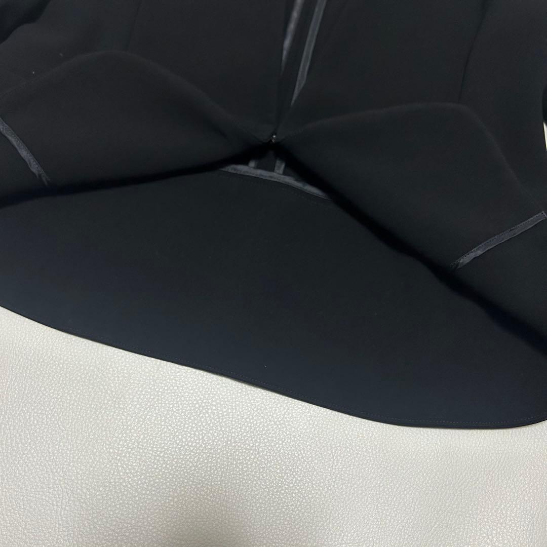 美品✨23区 スーツ セットアップ パンツ ノーカラー ボタンレス ビジネス 黒