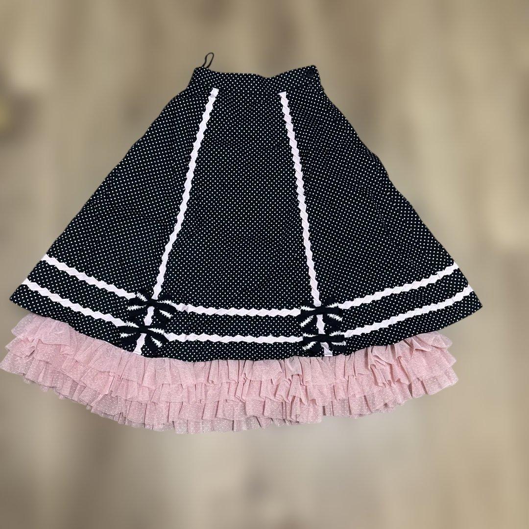 イノセントワールド　フリル水玉スカート