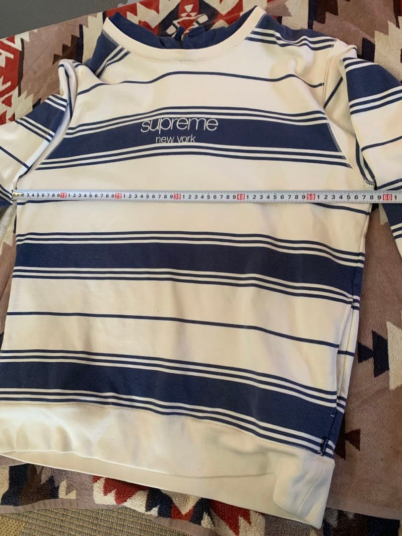 Supreme Lサイズ　白/青