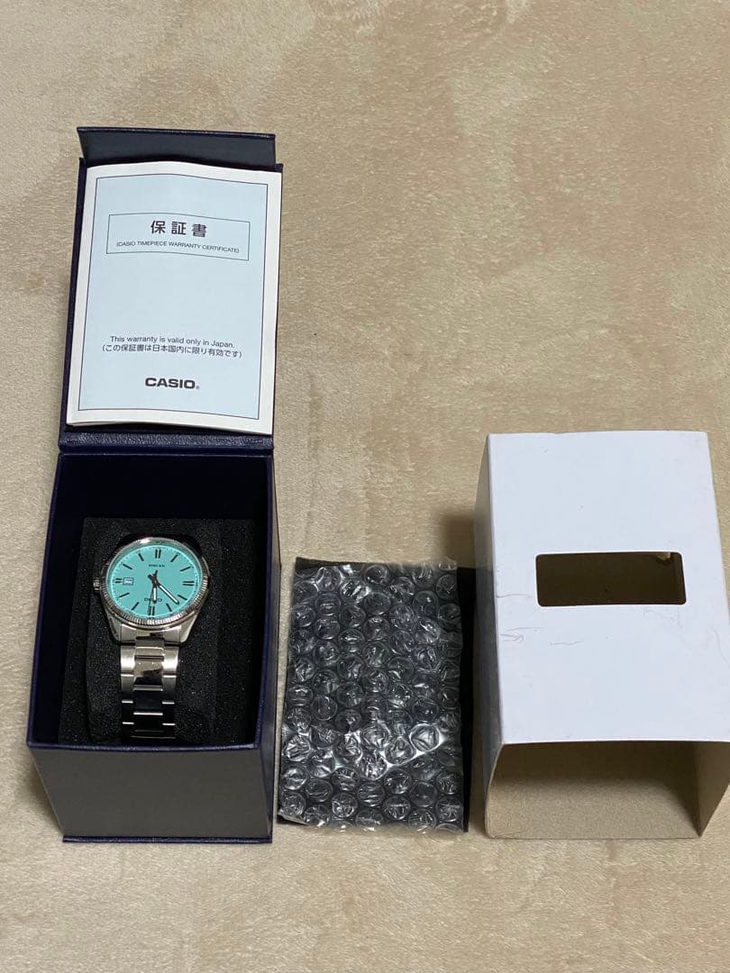 【美品】CASIO MTP-1302D-2A2JF ティファニーブルー