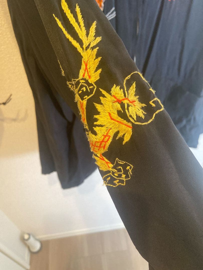 黒 スカジャン 虎 龍刺繍　ベトジャン　最終値下げ