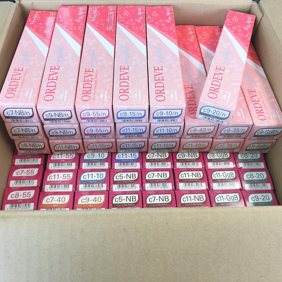 ミルボン　ヘアカラー剤　オルディーブ　クリスタル　99本セット　まとめ売り