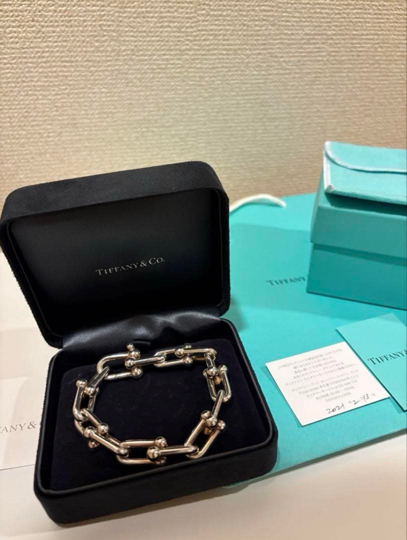 Tiffany ハードウェア　ラージ　リンク　ブレスレット