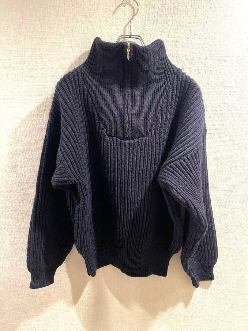 Oldderby Knitwearオールドダービーニットウェアハーフジップニット