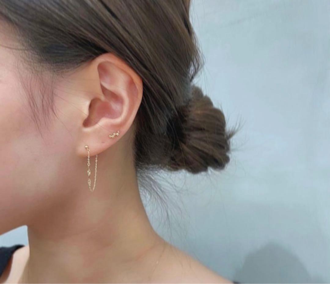 くらら‼︎ 検討中SIENA ROSE シエナロゼ　チェーンフープピアス