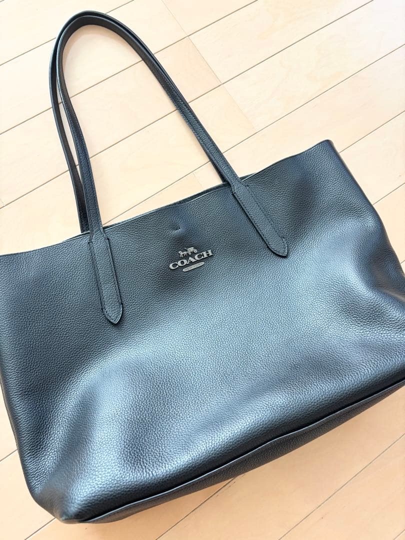 COACH コーチ トートバッグ 肩がけ可 ブラック　黒 A4収納可 男女兼用