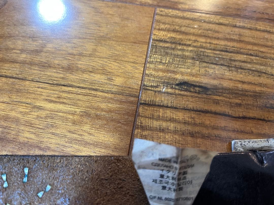 リーバイス(LEVI'S)ブラックレザースタッズベルト　イタリア製