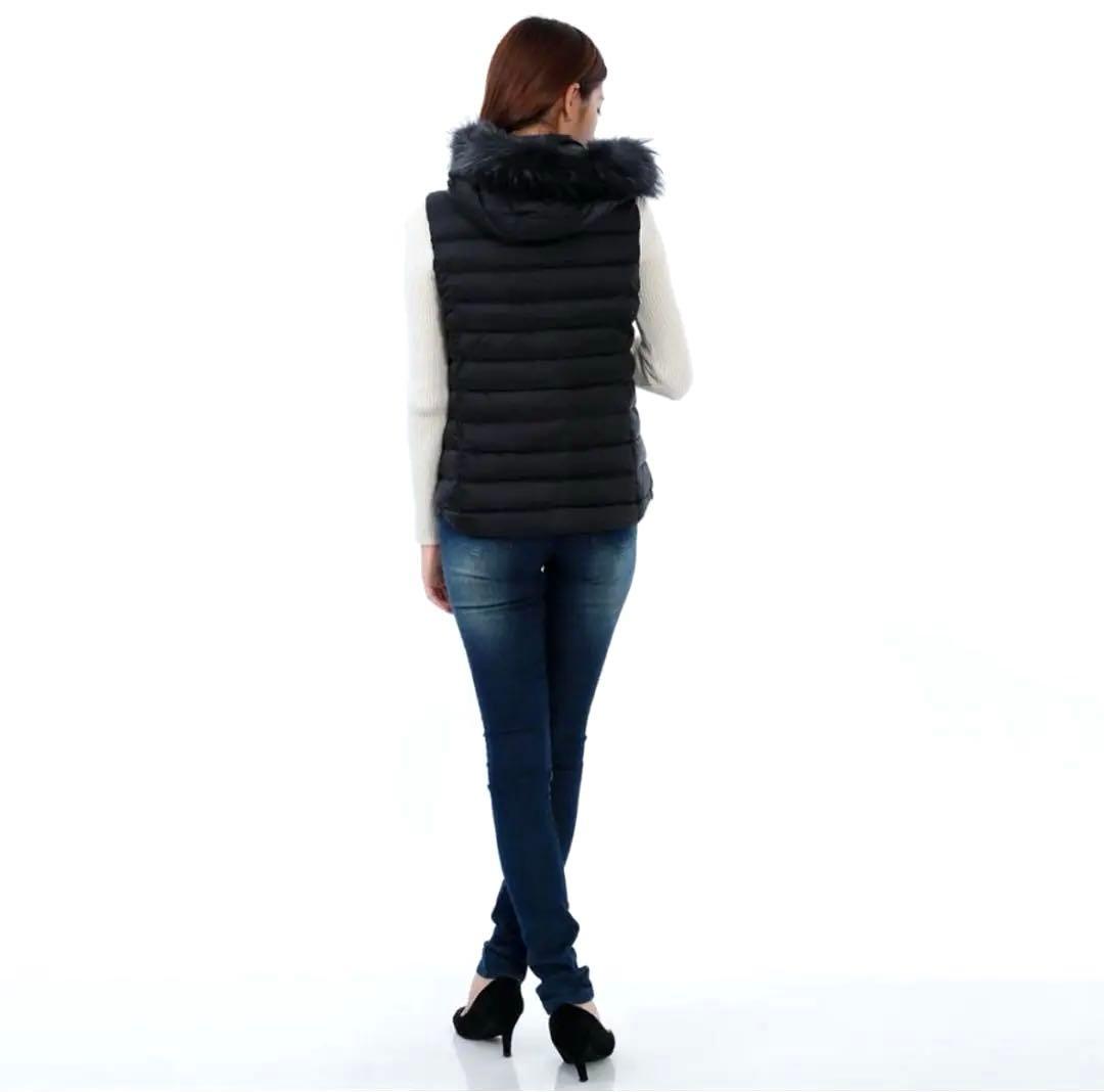 【極美品✨】TATRAS オルシエラ ダウンベスト S ブラック ファー付正規品