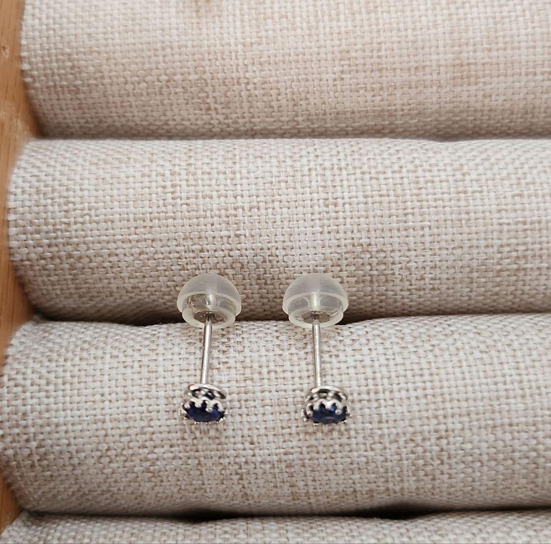ツツミ　サファイア　ピアス10K