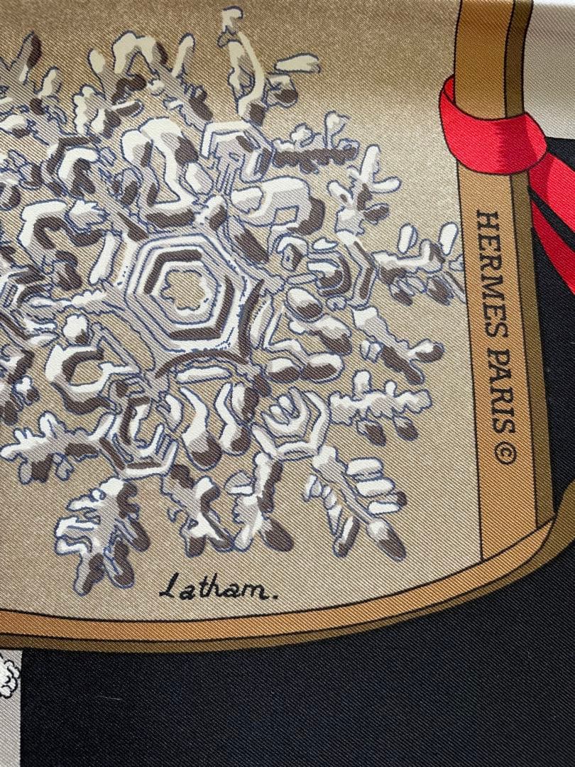 エルメス HERMES クリスマスモチーフ シルクスカーフ