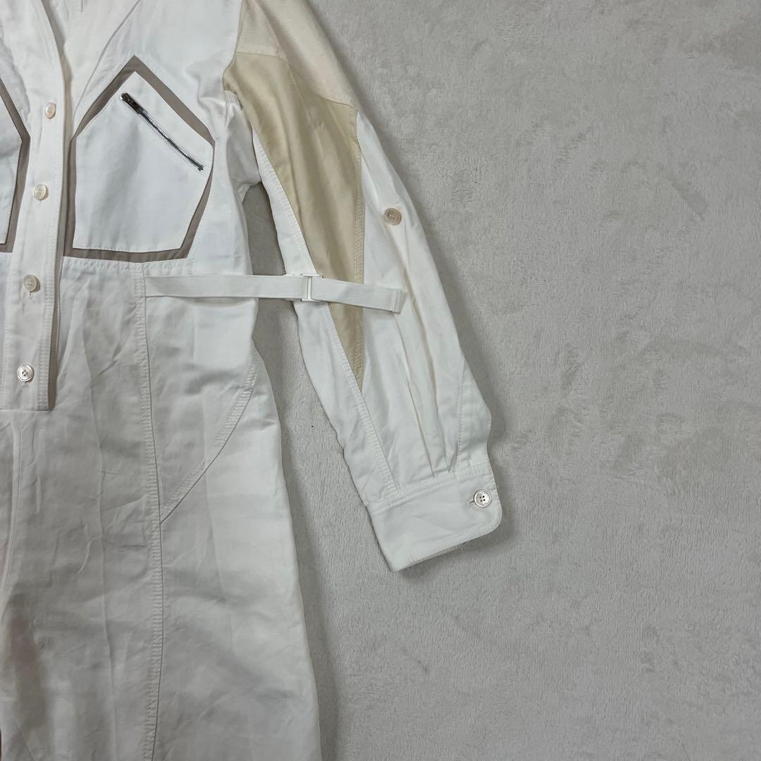 【美品】ステラマッカートニー　オフホワイト×ベージュ サロペット 38