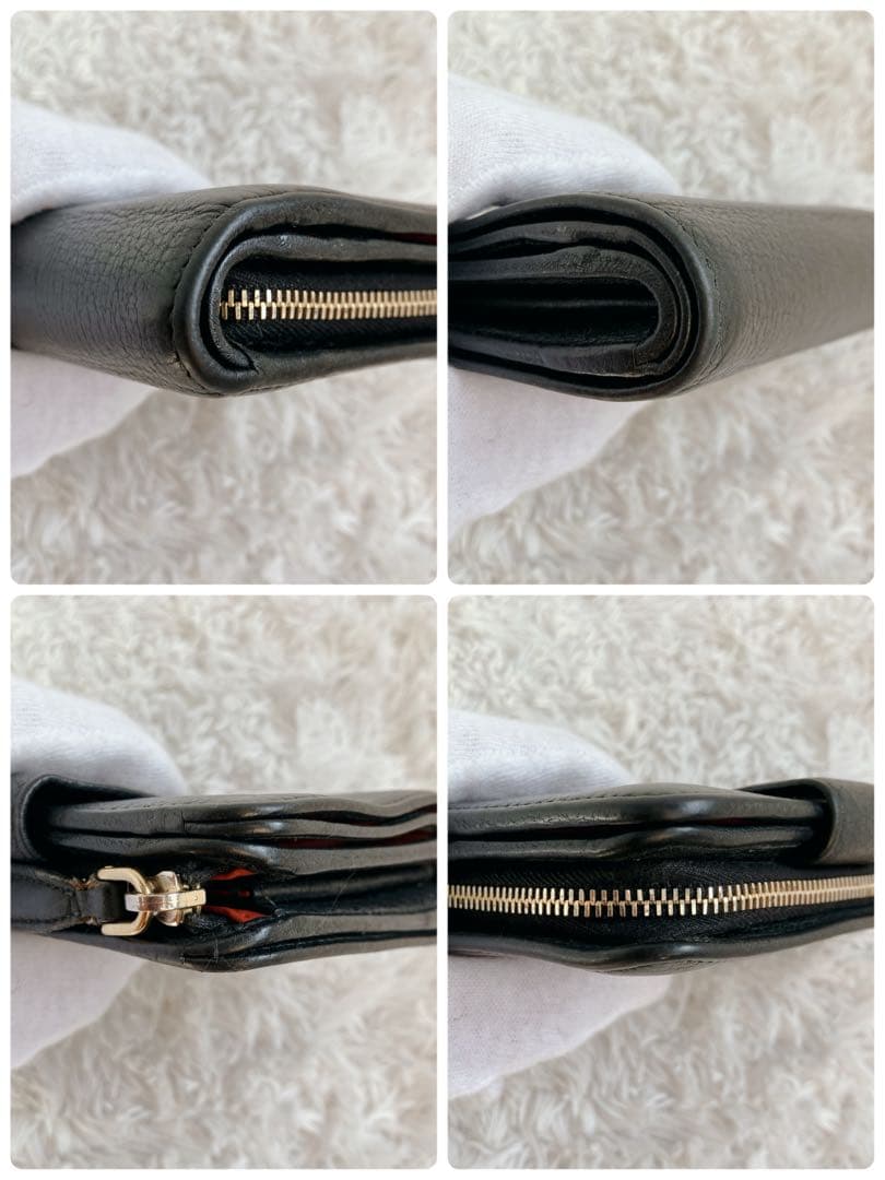 美品✨プラダ 折り財布　ヴィッテログレイン L字ファスナー　バイカラー