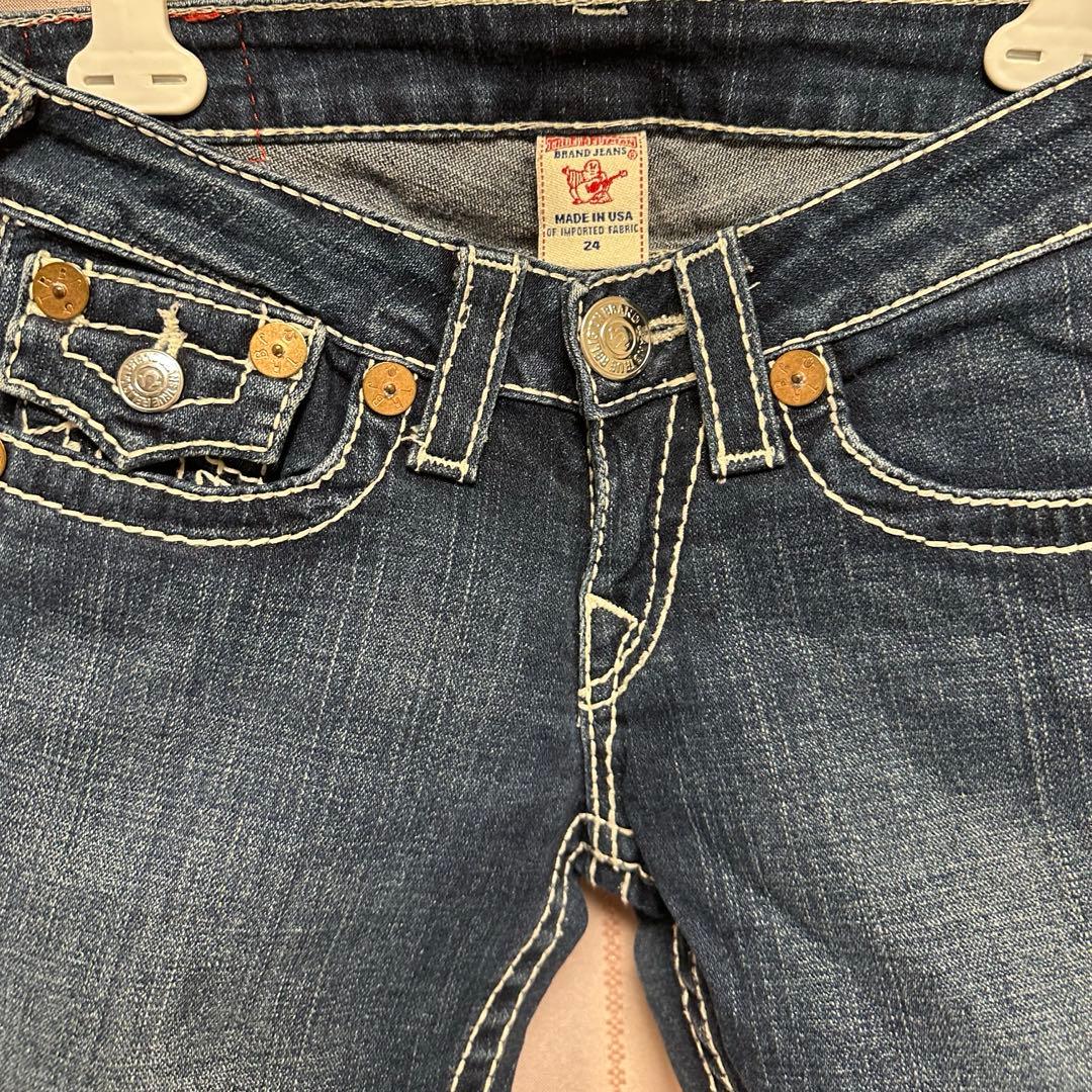 JJ true religion 激レア 白 ステッチ デニム 24