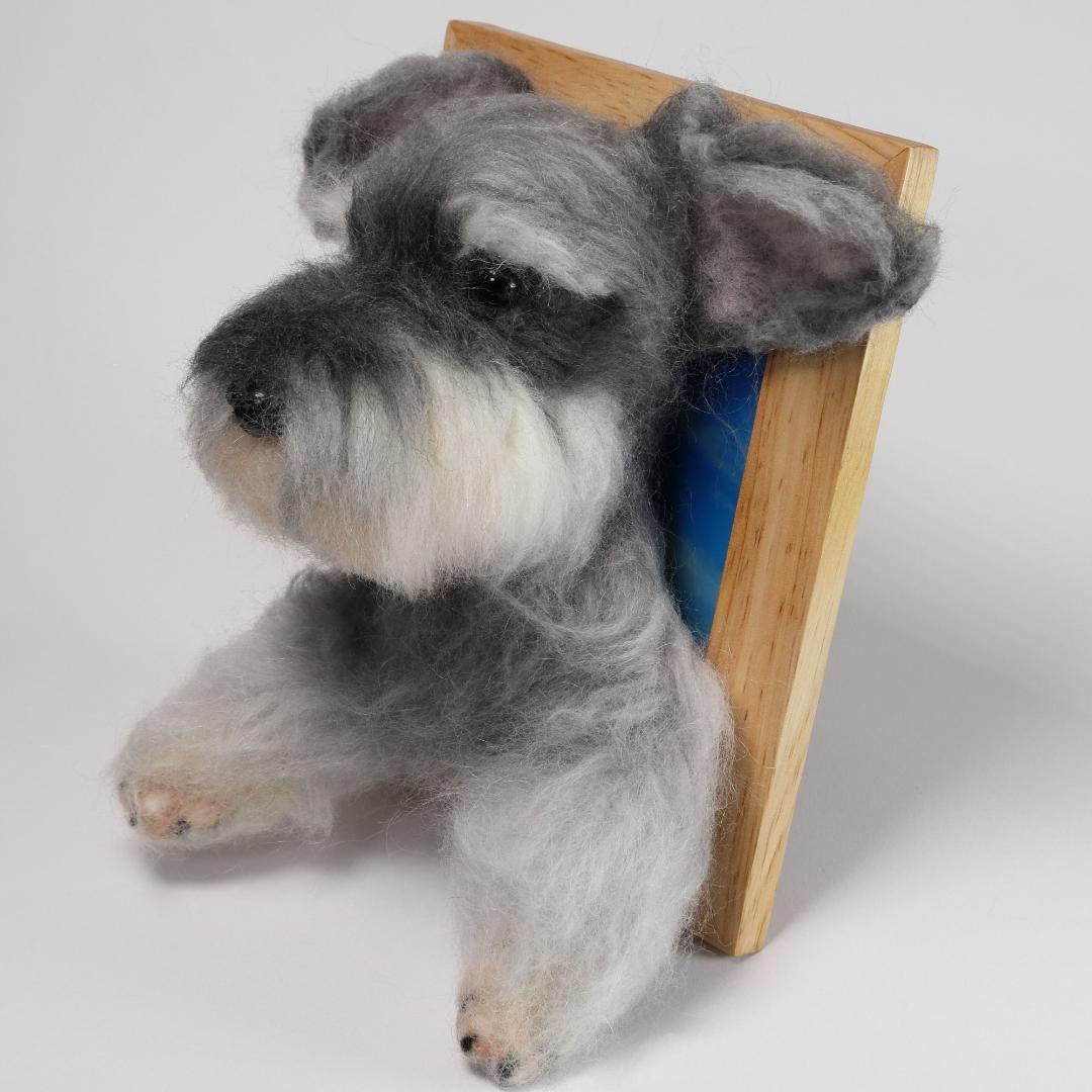 羊毛フェルト　ちょりん様確認用　シュナウザー　犬　 ハンドメイド　オーダー