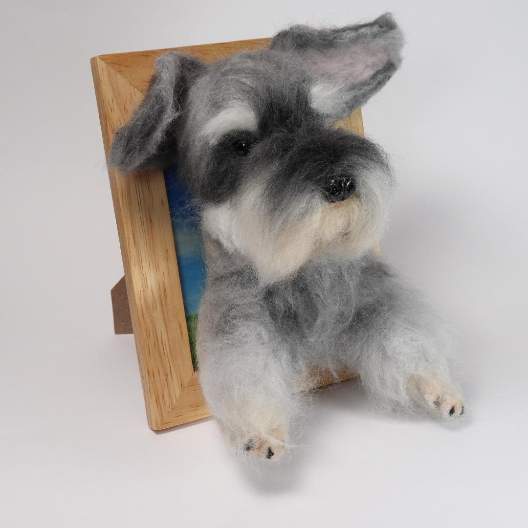 羊毛フェルト　ちょりん様確認用　シュナウザー　犬　 ハンドメイド　オーダー