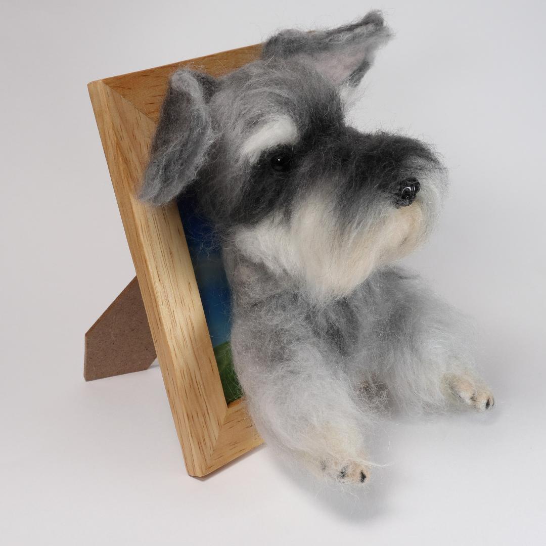羊毛フェルト　ちょりん様確認用　シュナウザー　犬　 ハンドメイド　オーダー