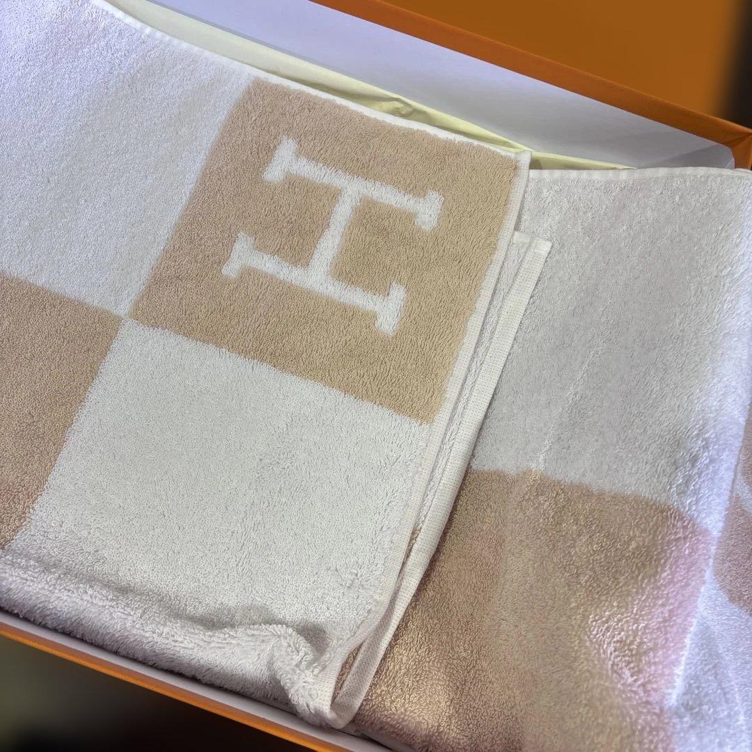 G1717 HERMES エルメス アヴァロン フェイスタオル 箱付き タグ付き
