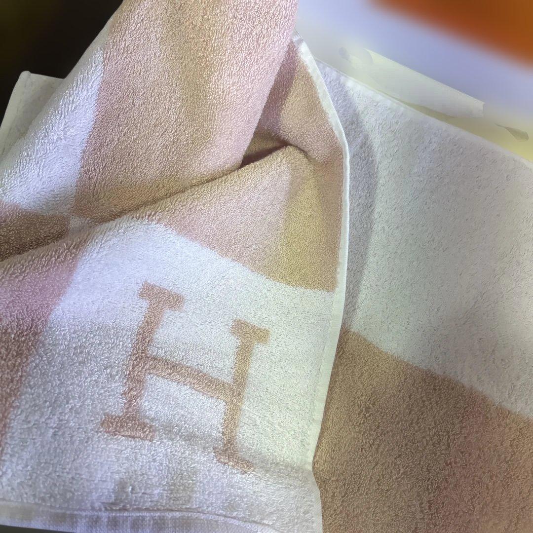 G1717 HERMES エルメス アヴァロン フェイスタオル 箱付き タグ付き