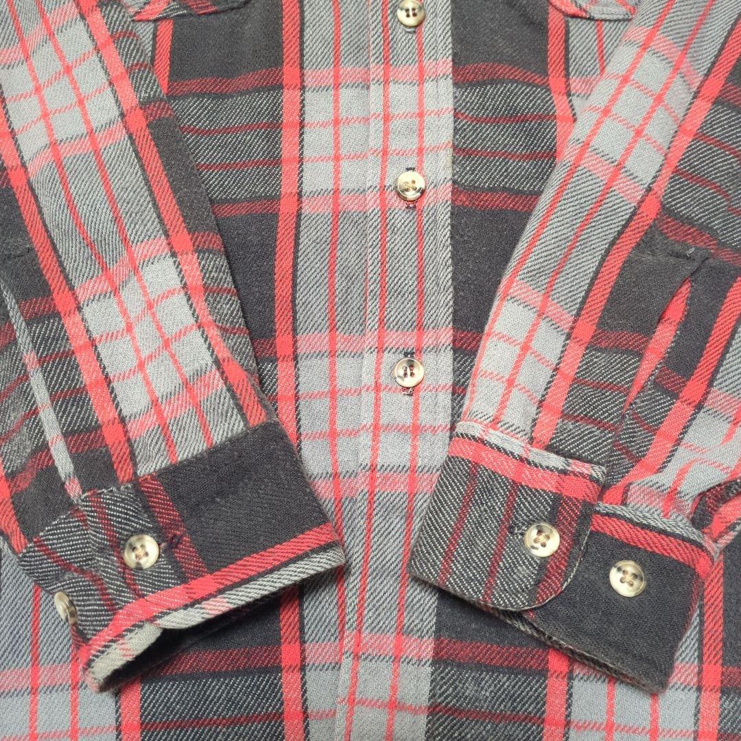 80s ST JOHNS BAY チェック柄ネルシャツ USA製 XL