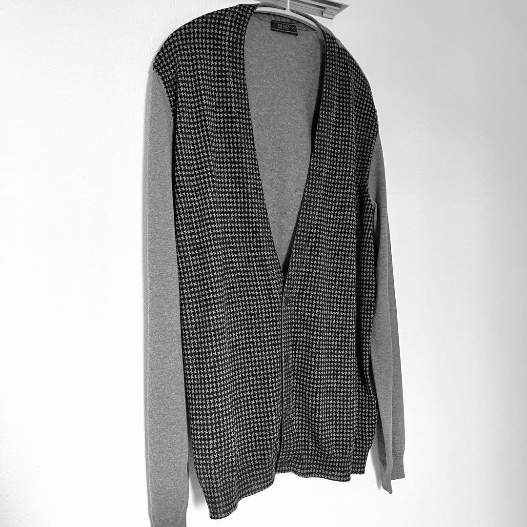 【PRADA】 2010SS カーディガン　ウール　グレー