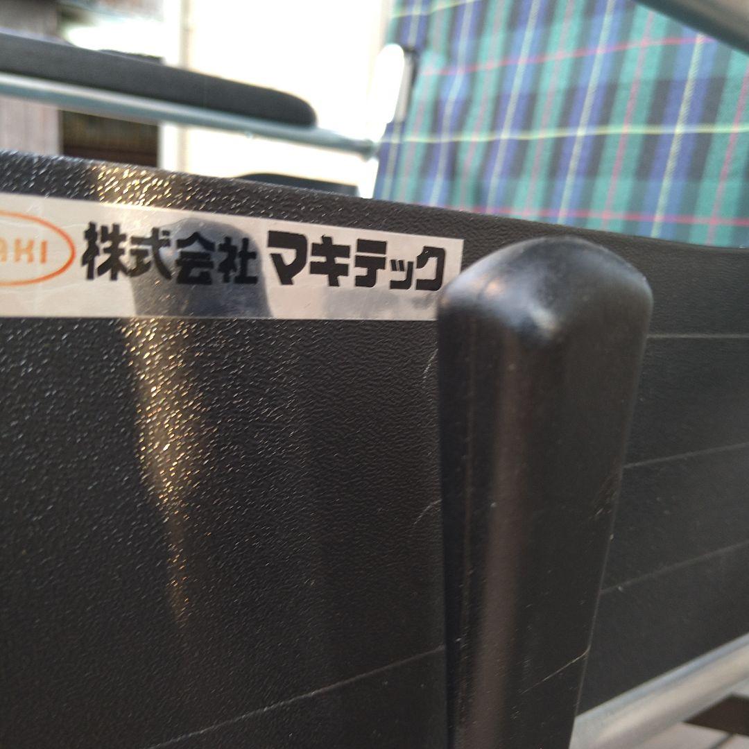 マキテック 自走用車椅子 チェック柄