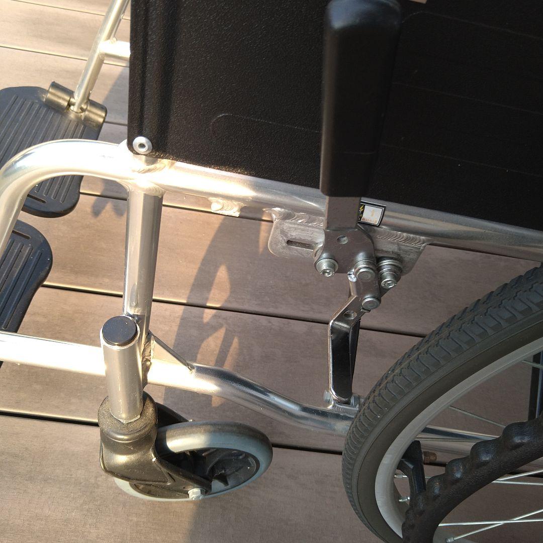 マキテック 自走用車椅子 チェック柄