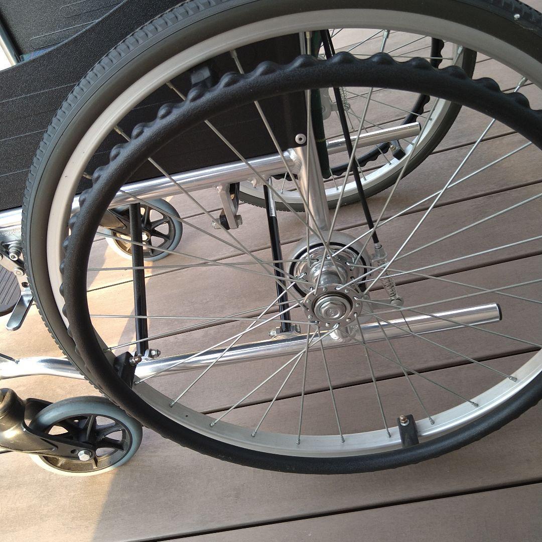 マキテック 自走用車椅子 チェック柄