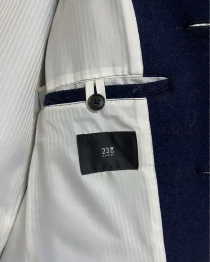【美品】ほぼ未使用品　オンワード　23区homme ウールコート