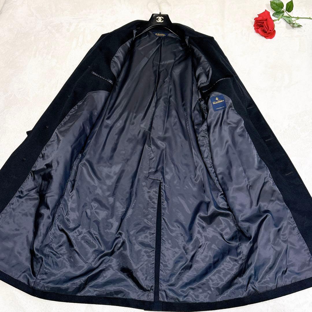 新品同様✨　ブルックスブラザーズ　ステンカラーコート　カシミヤ　ブラック　XXL