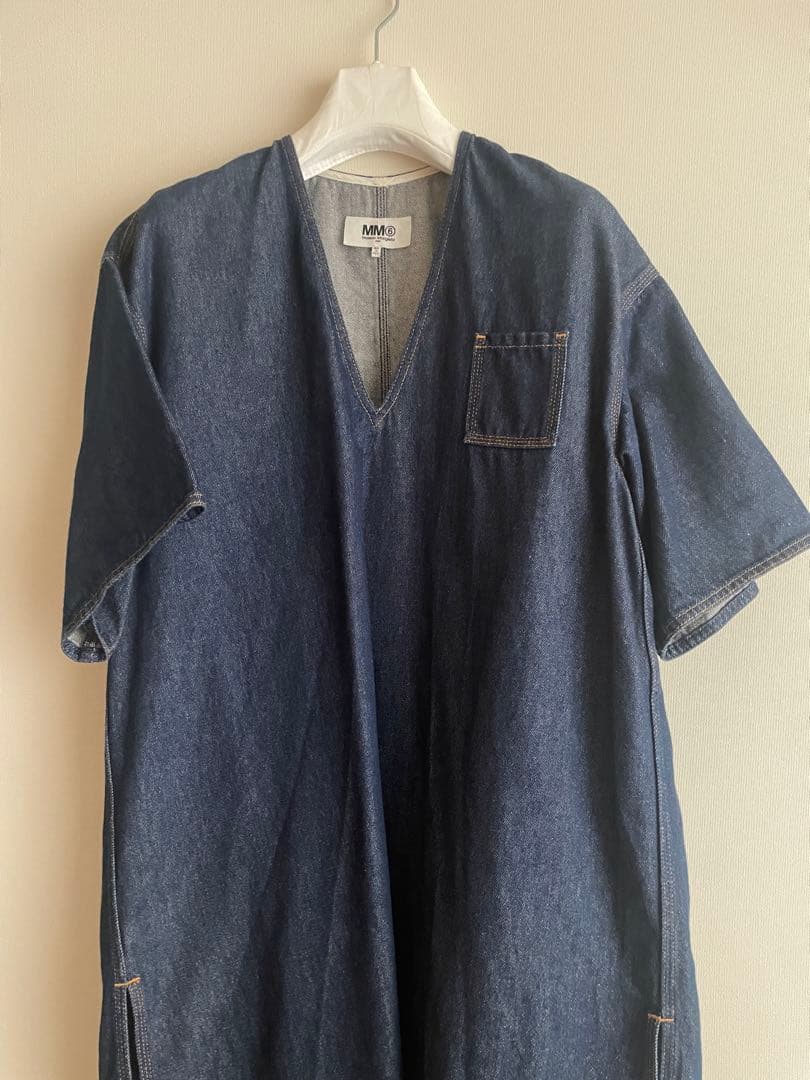 【美品】MM6 デニムチュニックワンピース 38