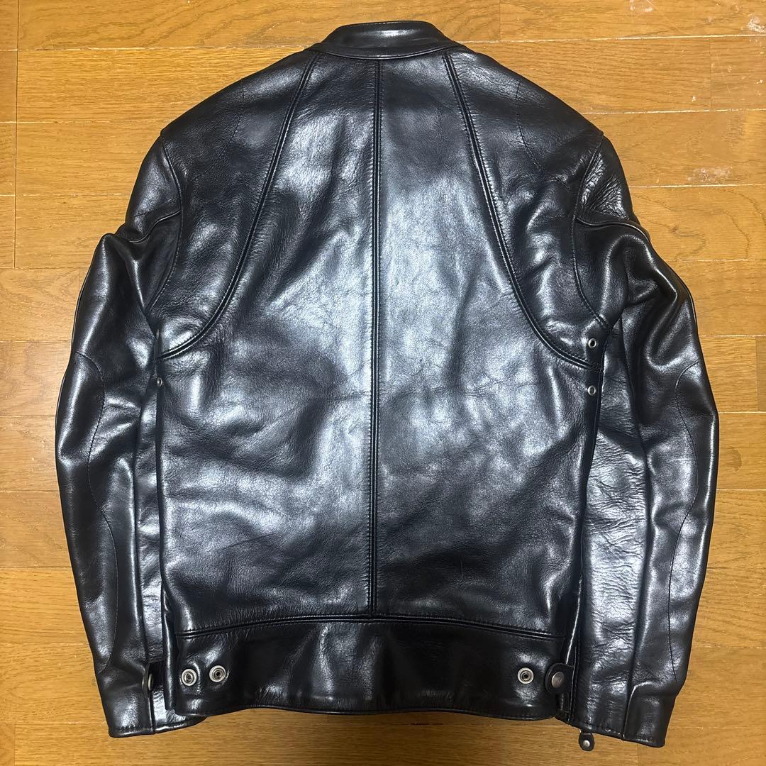 vanson leathers ブラックレザー ジャケット 34