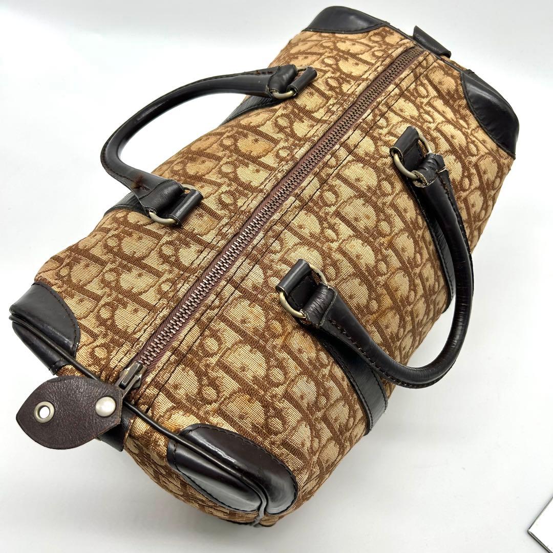 美品✨dior トロッター　ボストン　バッグ　レザー　キャンバス