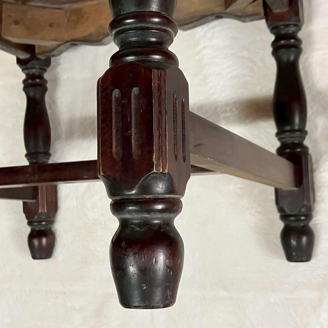 アンティークチェア ベルベット 赤 椅子 ヴィンテージ 木製 家具