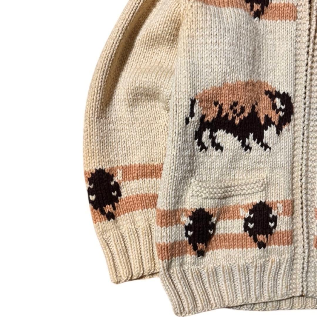 ビンテージ 70s バッファロー カウチンセーター TALONジッパー 古着