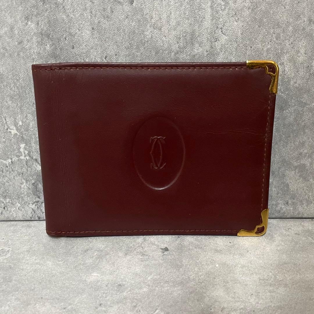 美品✨ Cartier マネークリップ 二つ折り マストライン ヴィンテージ