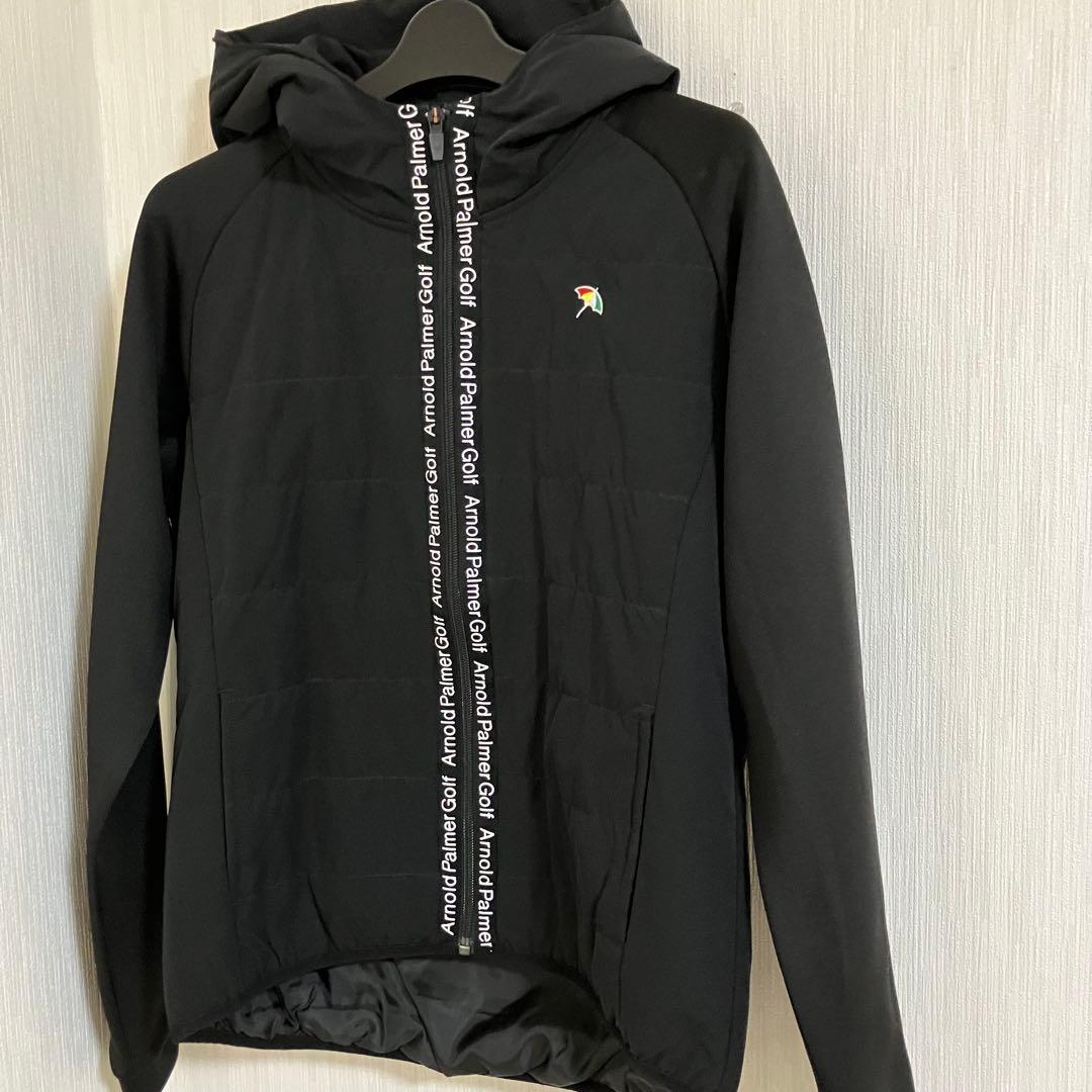 美品！Arnold Palmer Golf ブラックジャケット フード付き
