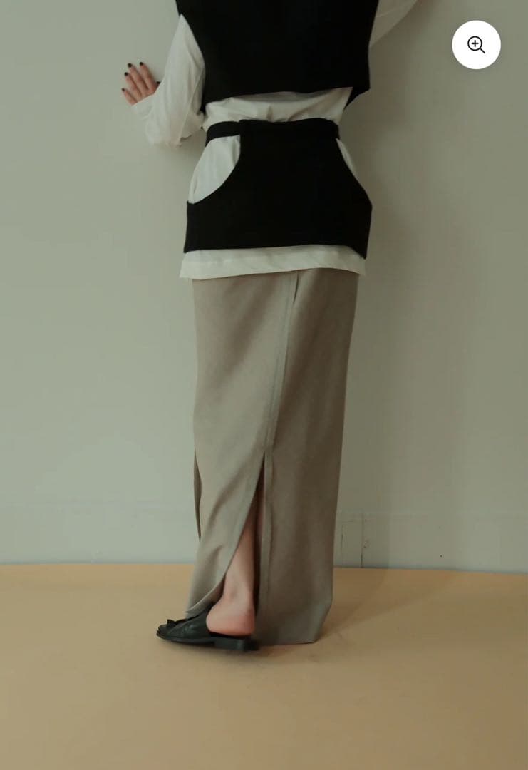 【little suzie]】Wool Twill Long Skirt
