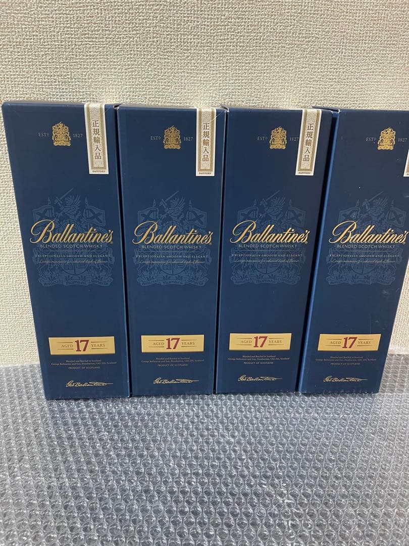 新品.箱付き Ballantine's 17年 ウイスキー 4本セット