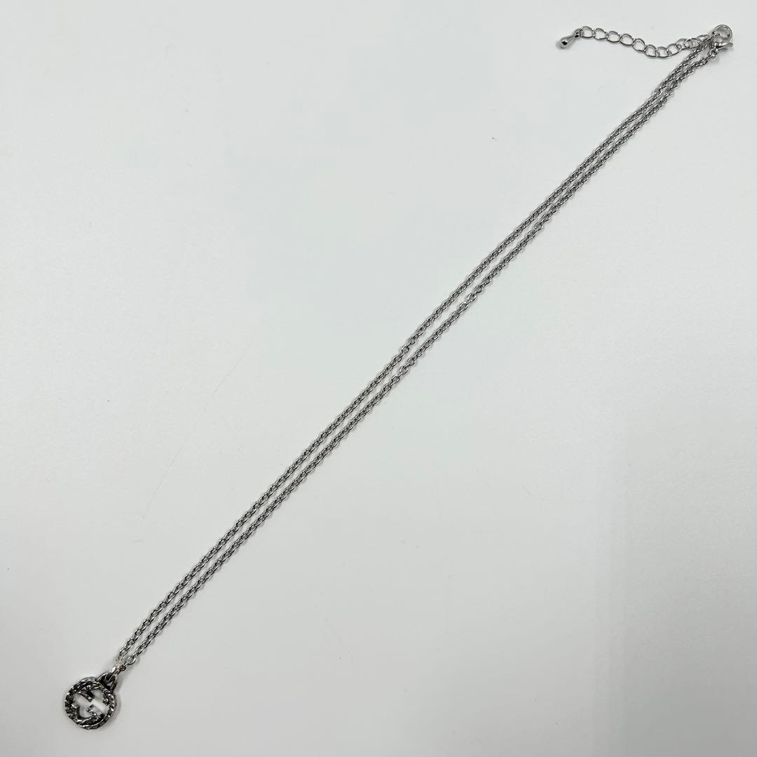 美品✨　グッチ　ネックレス　アラベスク　インターロッキング　GG Ag 925