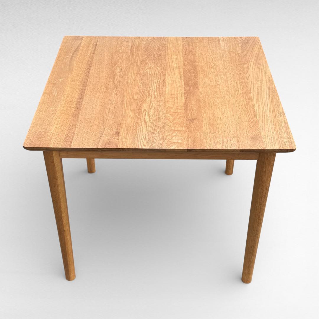 美品 クラッシュゲート コロン ダイニングテーブル 86cm オーク材 北欧
