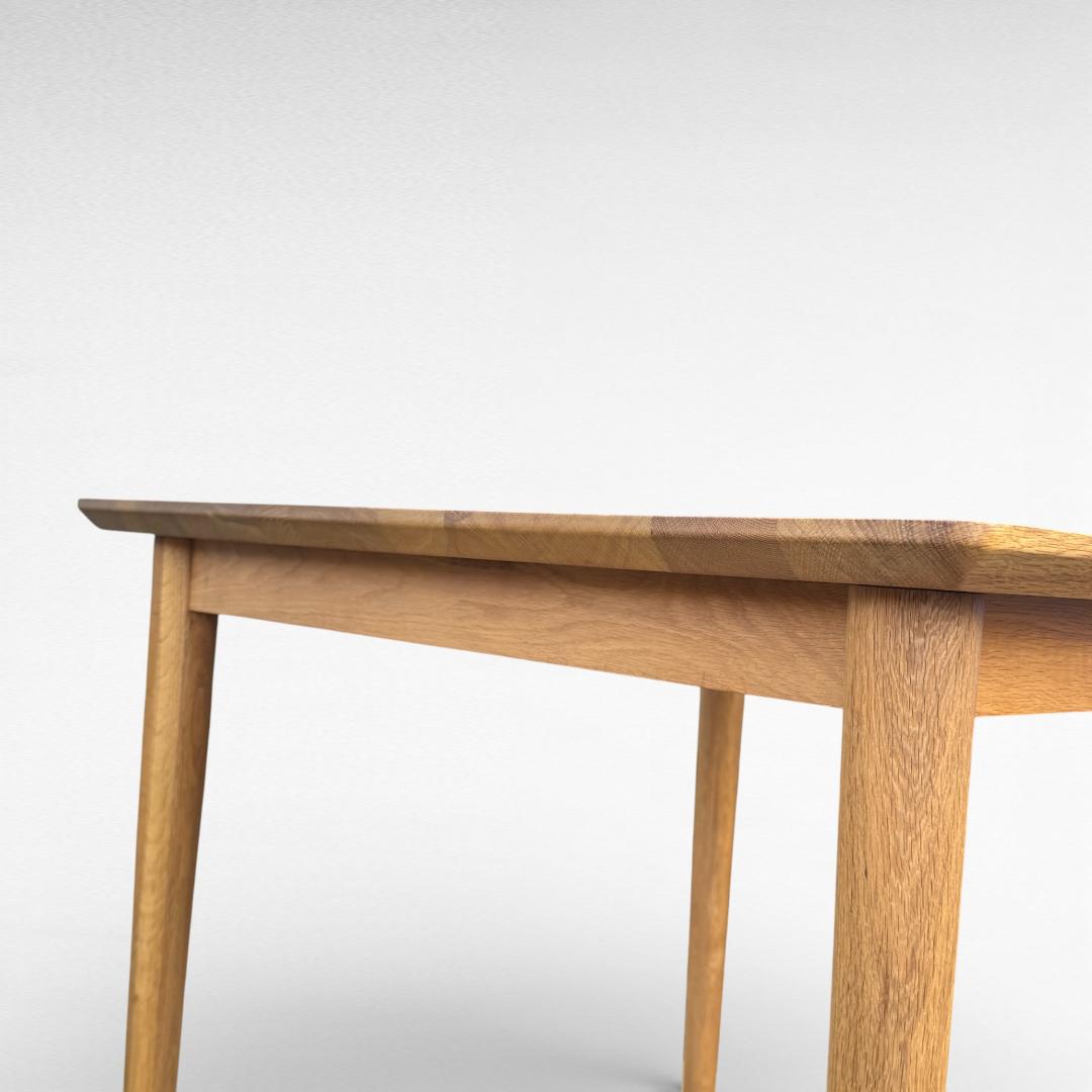 美品 クラッシュゲート コロン ダイニングテーブル 86cm オーク材 北欧