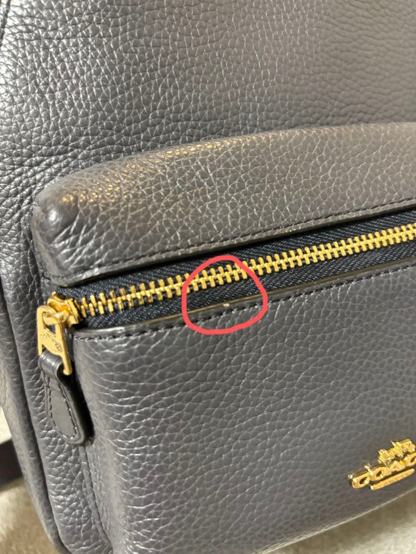 COACH 黒 レザー リュック