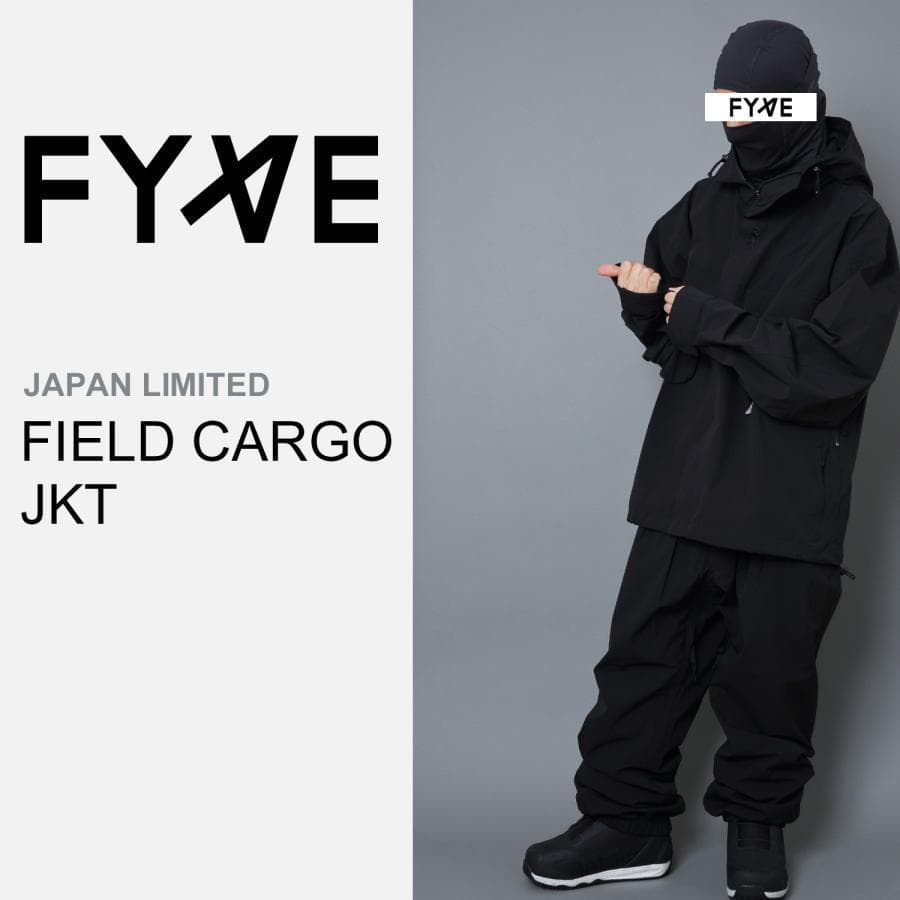 FYVE 日本限定 スノーボードウェア カーゴジャケット ブラック L f211