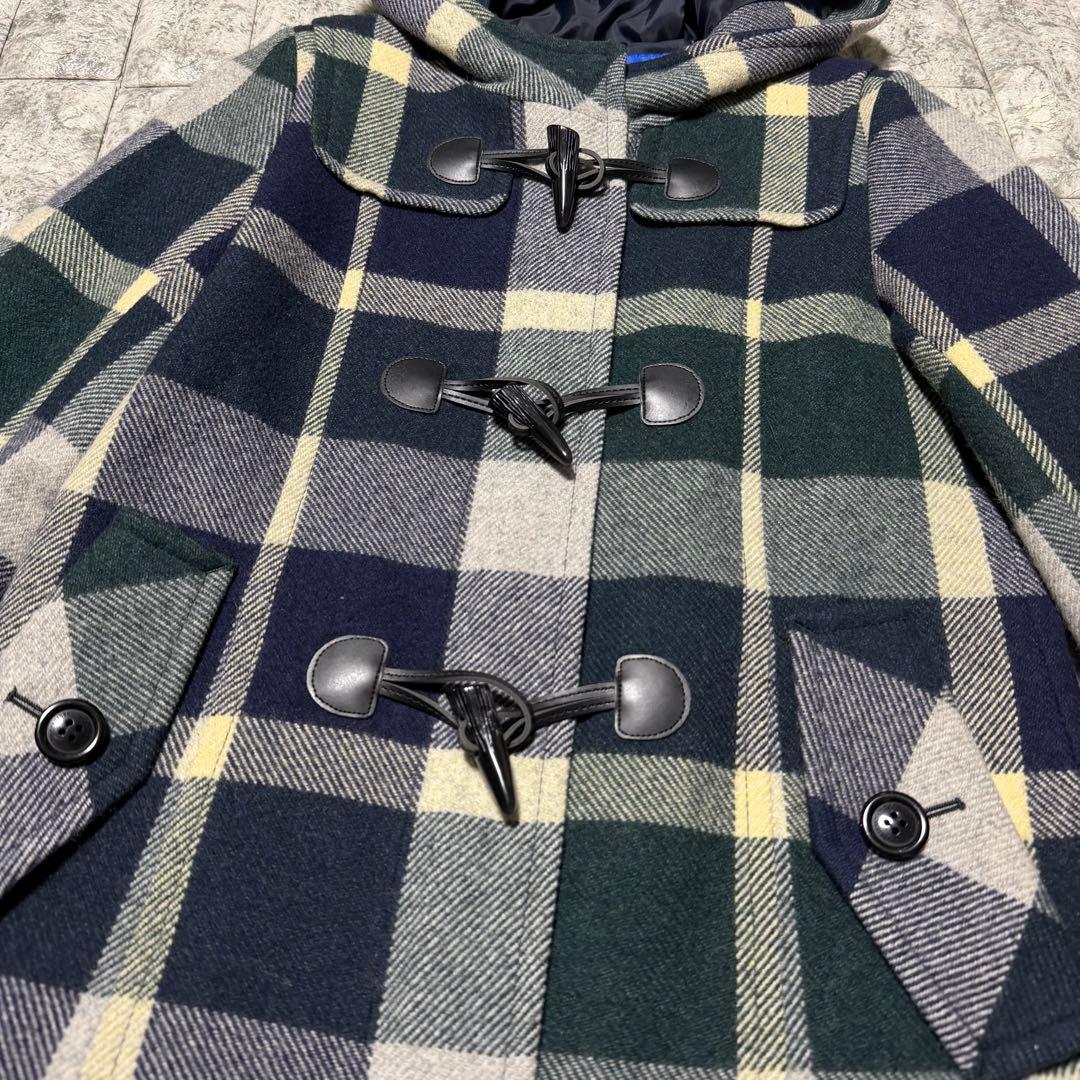 【美品】ブルーレーベルクレストブリッジ ダッフルコート チェック柄