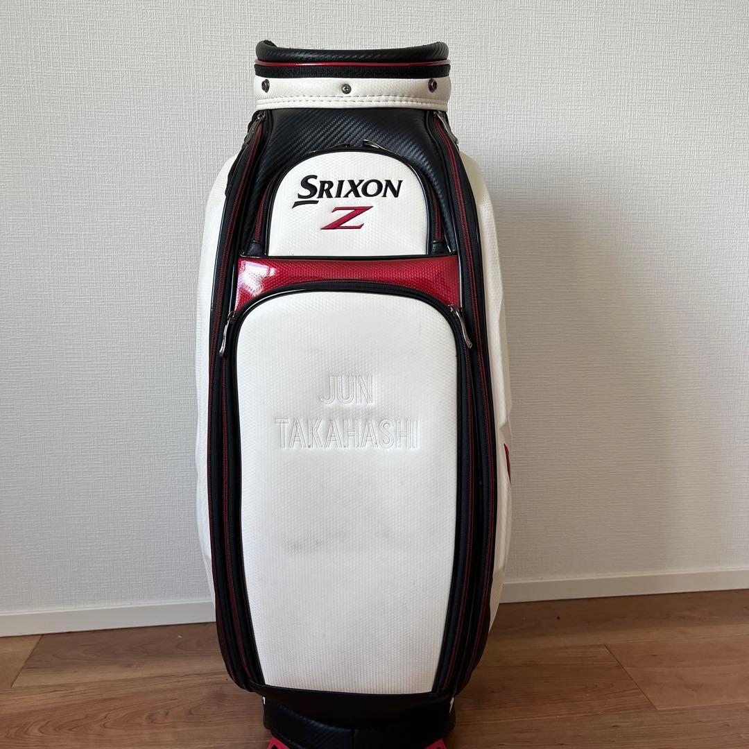 Srixon Z ゴルフキャディバッグ ホワイト/ブラック/レッド　ツアーモデル