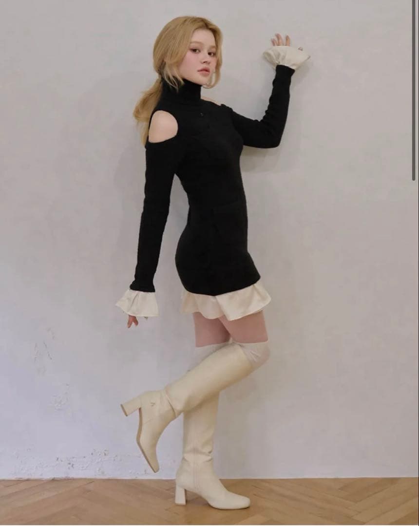 [正規品]andmary Demi knit mini dress
