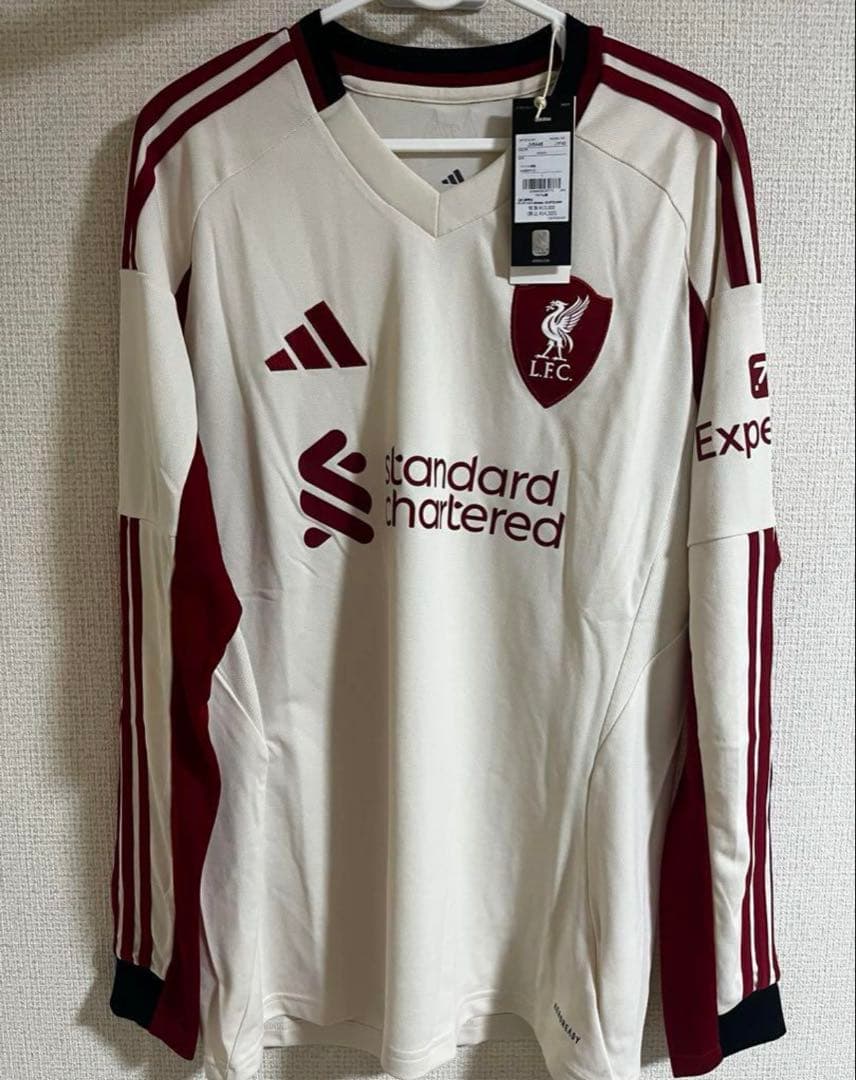 [adidas正規品] 25/26 リヴァプール　長袖　アウェイ　3XL 希少