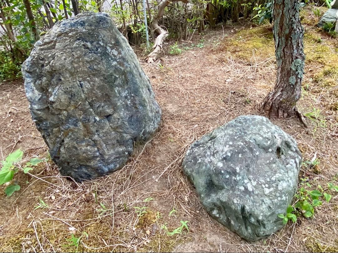 自然石 灰色 庭石3点セット！ 【石川県引き取り限定】まとめ割