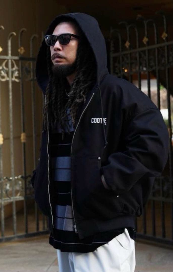 ジャケット・アウター cootie Abyss Dyed Duck Hooded work jkt